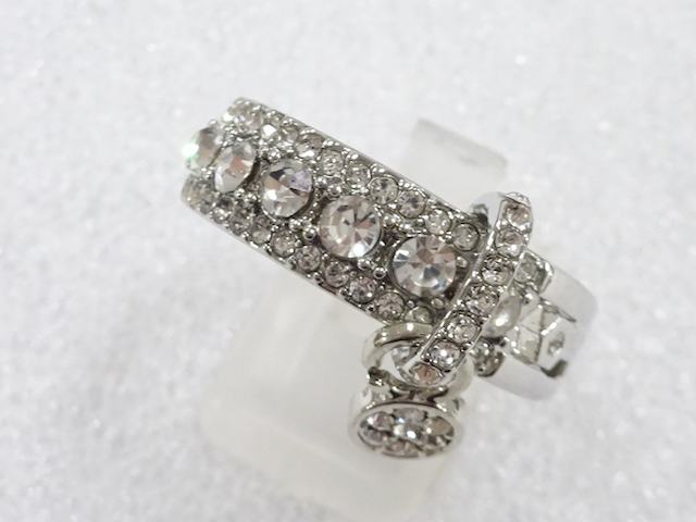 JAPANESE KIMONO / ANTIQUE CRYSTAL RING (SIZE 26.5)